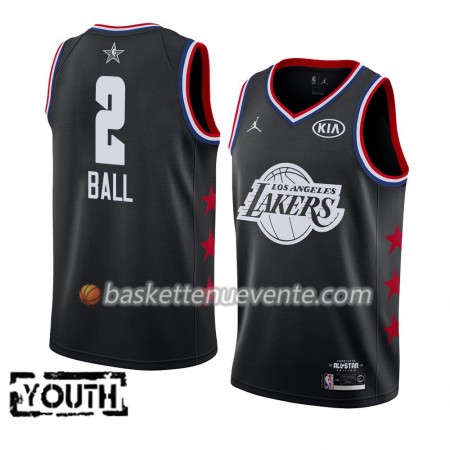 Maillot Basket Los Angeles Lakers Lonzo Ball 2 2019 All-Star Jordan Brand Noir Swingman - Enfant